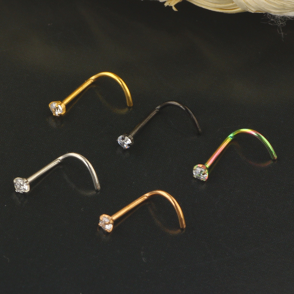 20G Nose Rings Studs 316L Surg - Body Jewelry Surgical Steel ulasan dan harga
