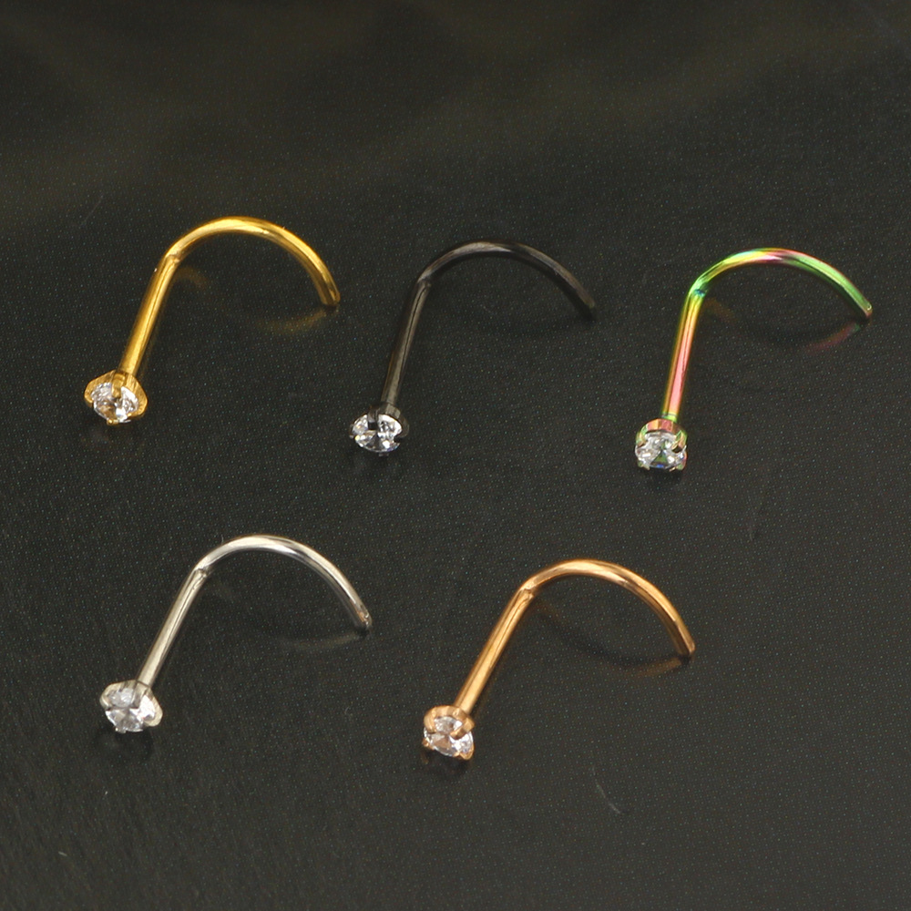20G Nose Rings Studs 316L Surg - Body Jewelry Surgical Steel ulasan dan harga