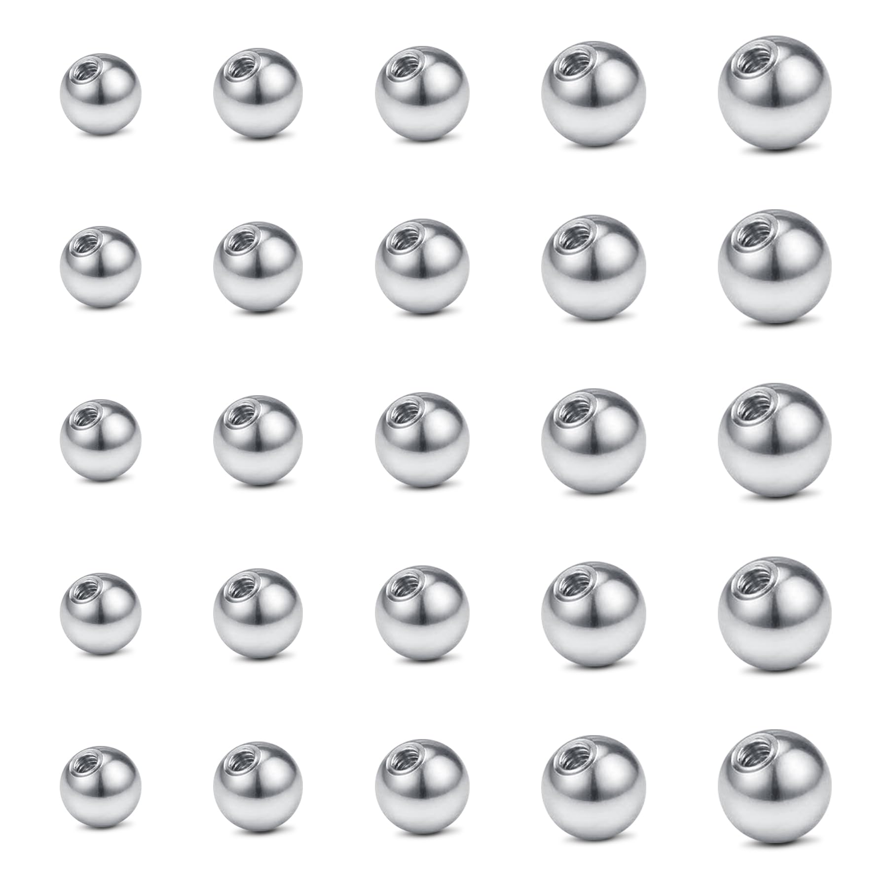 14G 3mm 4mm 5mm 6mm 8mm Extern - Body Jewelry Replacement Ball ulasan dan harga