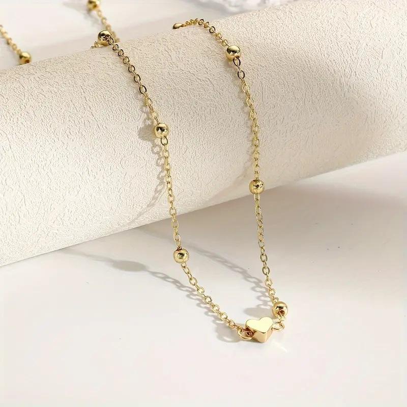 Girls Simple Heart Beaded Bell - Body Jewelry For You ulasan dan harga