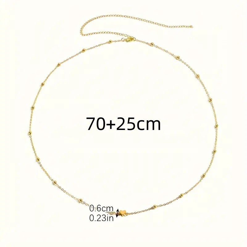 Dainty Gold Heart Waist Chain  - Body Jewelry For You ulasan dan harga